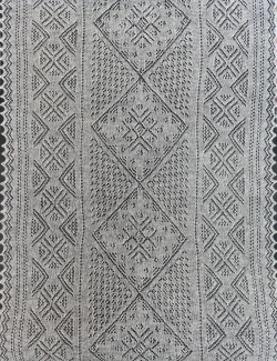 Оренбургский пуховый палантин А16070-02 экрю