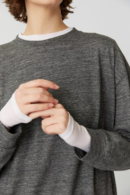 Свитшот серый меланж