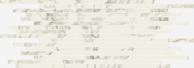 Мозаика Charme Deluxe Arabescato White Strip Lux Mosaico 26x75
