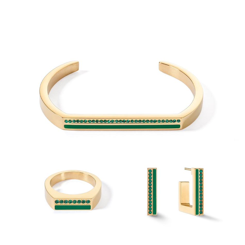 Кольцо Coeur de Lion Green-Gold 0133/40-0549 54