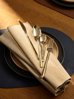 Набор столовых приборов Pure, золотистые глянцевые, 24 пред.