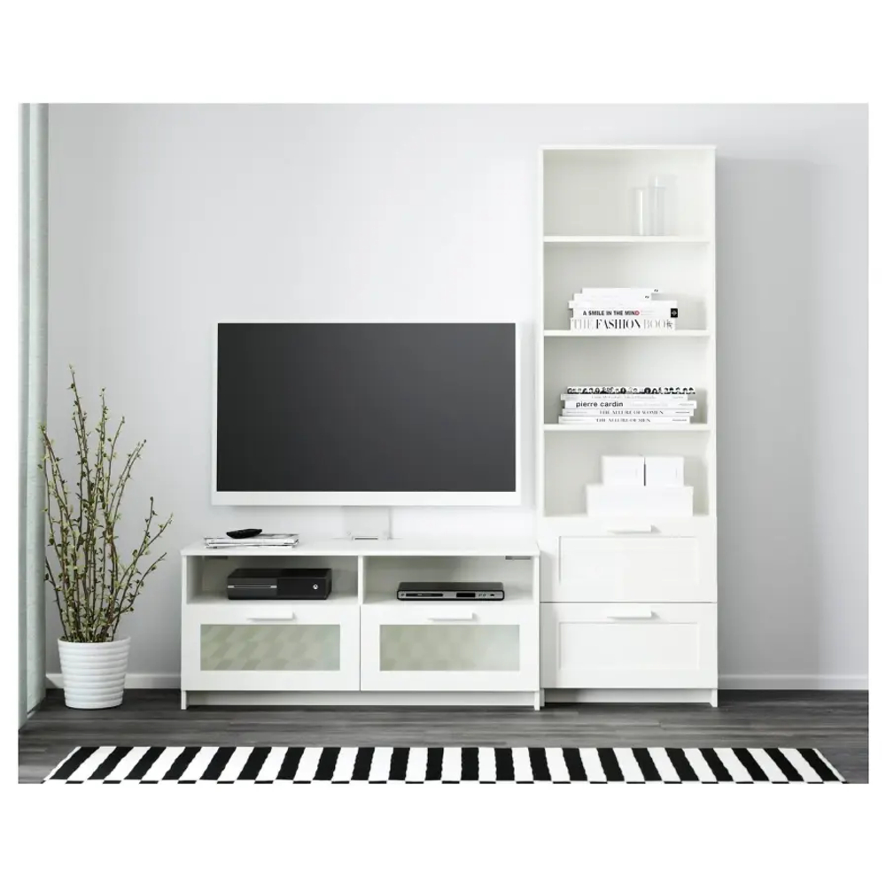 Тумба под ТВ - IKEA BRIMNES, 180х41х190 см, белый, БРИМНЭС/БРИМНЕС ИКЕА