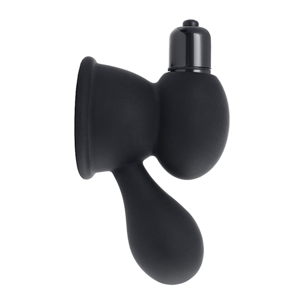 Черные вибро-присоски стимуляторы на соски ToyFa Basic 889010