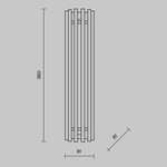 Настенный светодиодный светильник Maytoni Sonata MOD410WL-L12BS3K