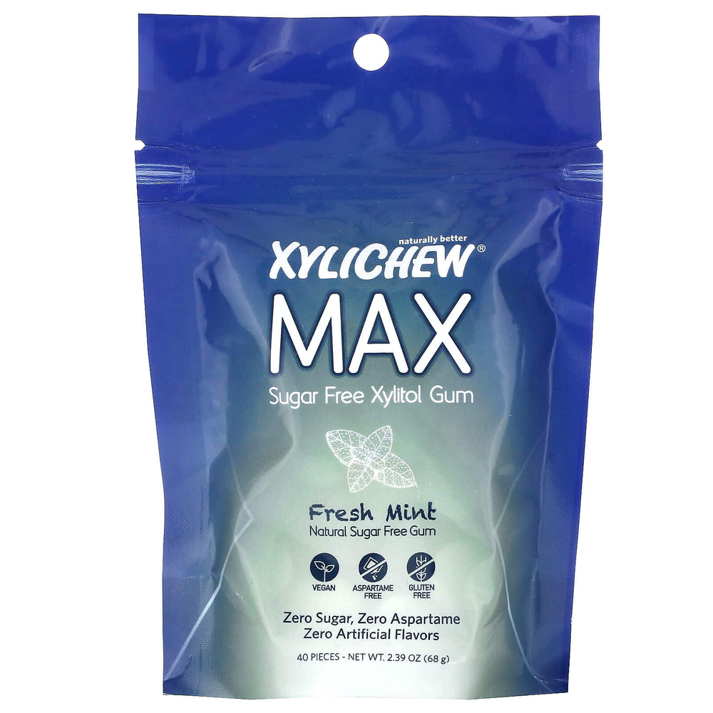 XyliDENT, Xylichew, Max, свежая мята, 40 шт., 68 г (2,39 унции)