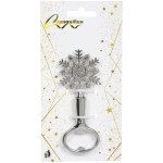 Открывалка для бутылок «Снежинка», цвет серебро