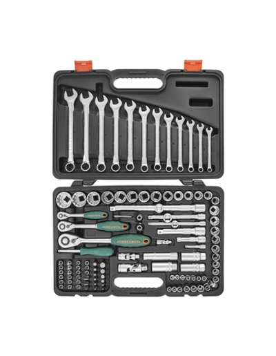 JONNESWAY (S68H5234111S) Набор инструмента универсальный 1/4", 1/2"DR Super Tech, 111 предметов