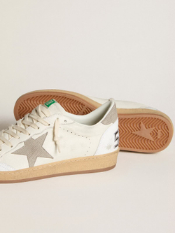 Ball Star in nappa leather with gray nubuck star and heel tab