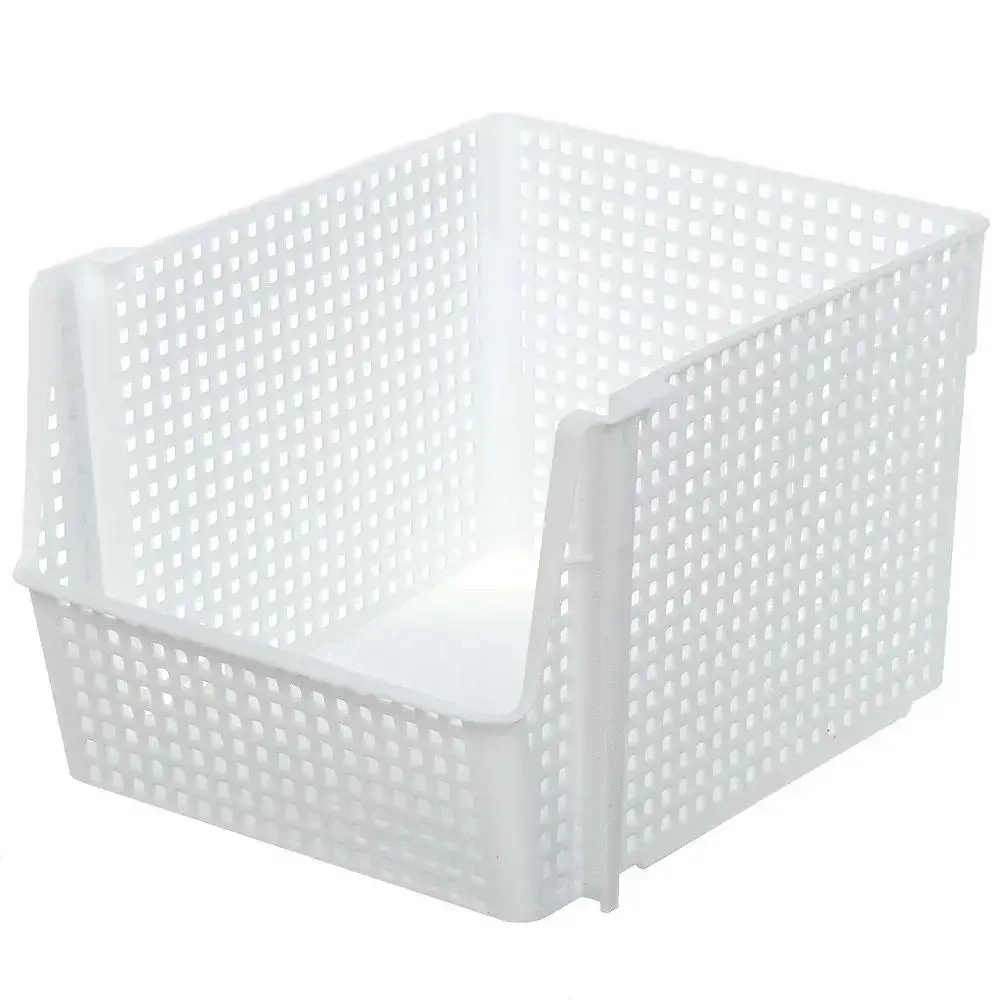 Корзинка для хранения Лофт10л штабелируемая (белый)