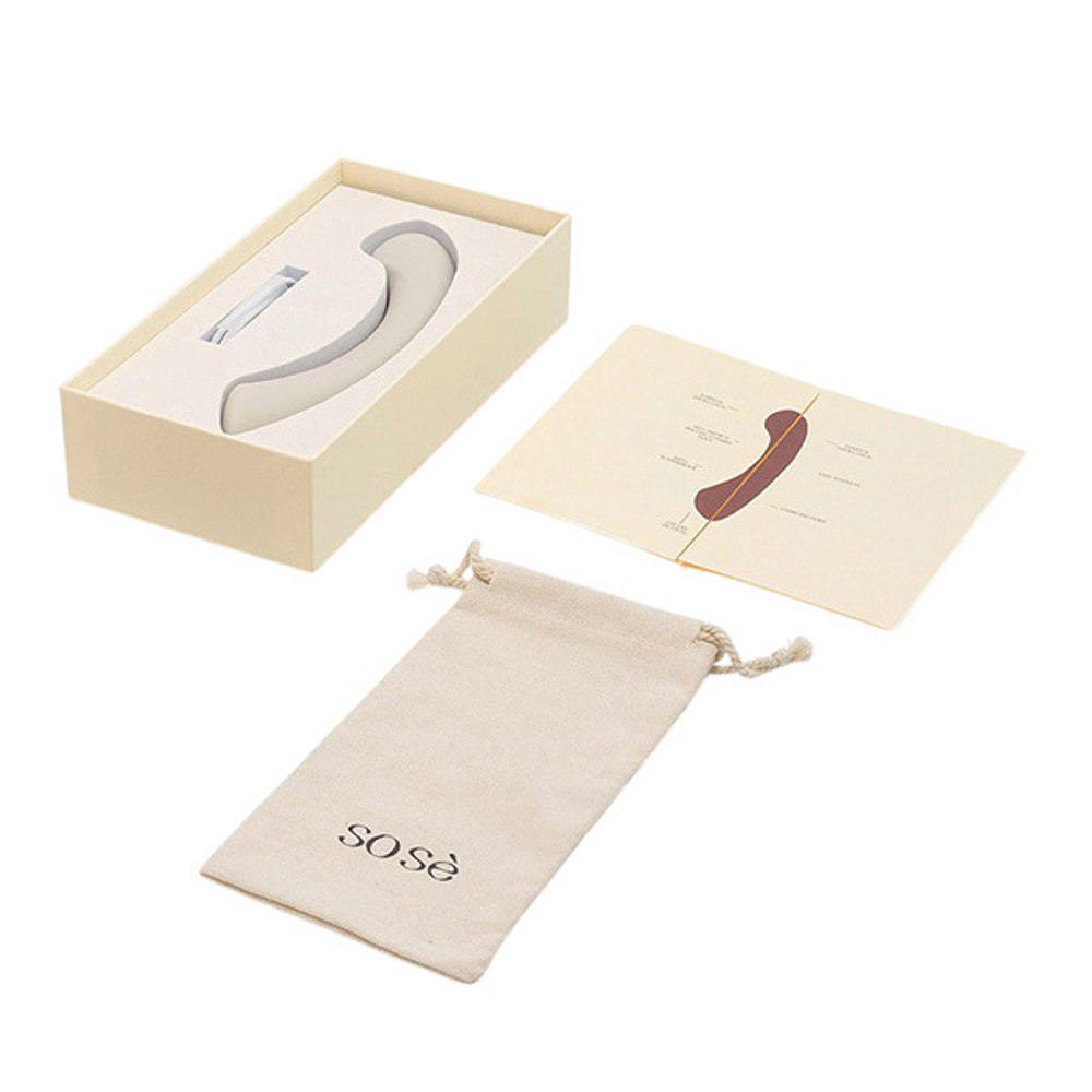 Серый аккумуляторный вибратор 17,8 см для зоны G Sose Mirage MI00105