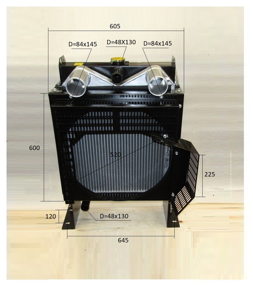 Радиатор охлаждения Ricardo R4105ZLDS1; TDK 66 4LT (с интеркулером)/Radiator