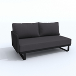 Лаунж зона угловая Ideal Patio БЕЛЛИСА модульная антрацит - каркас карбон