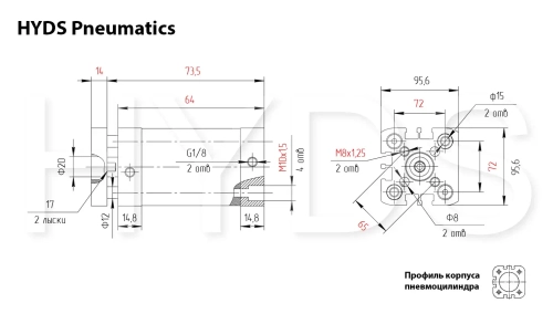 ADNGF-80-10-P-A Пневмоцилиндр