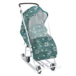 Коляска комбинированная "Наши детки 3-1К" (НДТ3-1К/ВЗ вязанный зеленый)