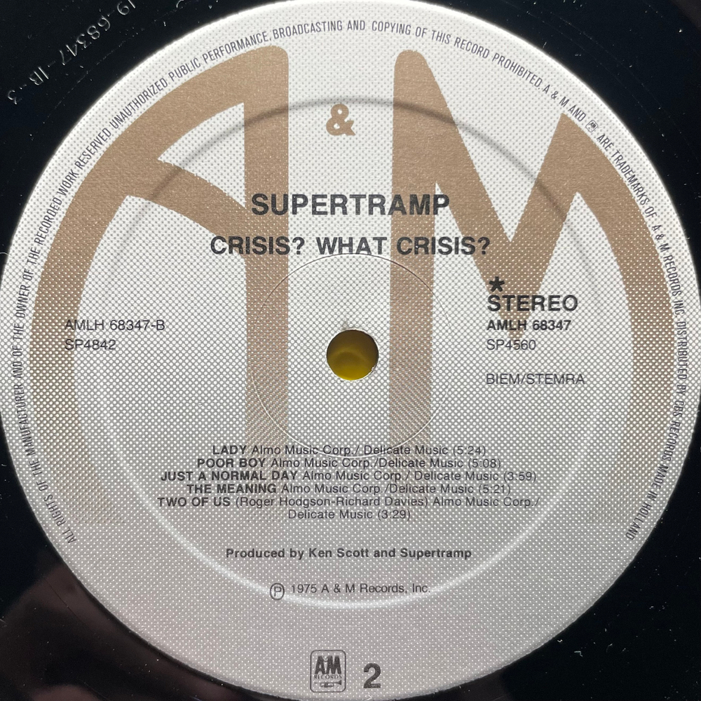 Supertramp - Crisis? What Crisis? (Голландия 1975г.)