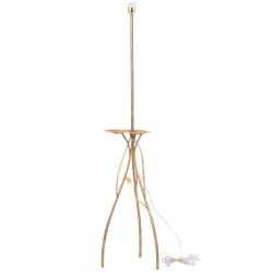 Светильник напольный торшер Нимфея с абажуром Винтаж-2 Белый