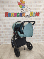 Коляска модульная 3в1 Indigo Sting зеленый
