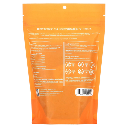 Codeage, ДНК Pet, Happy Healthy Joints, мягкое лакомство, рецепт из настоящей курицы, 227 г (8 унций)