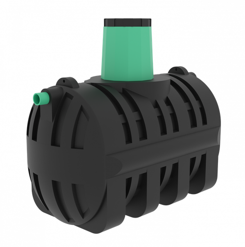 Подземная емкость Мультпласт 2.5 2500 л. горизонтальный (2150x1240x1930см;100кг;черный) - арт.555470