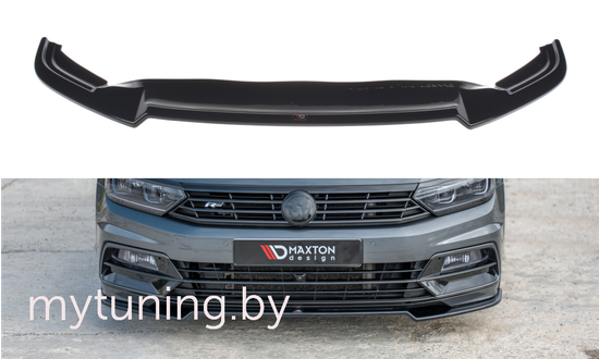 Сплиттер бампера переднего для VOLKSWAGEN Passat B8 R-Line (15-...)
