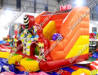 Надувная горка "Сладкий замок 2"