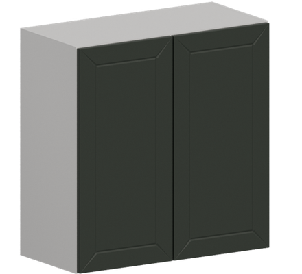 Кухня Модуль ШВ 700 Белый / Насыщенно-зеленый