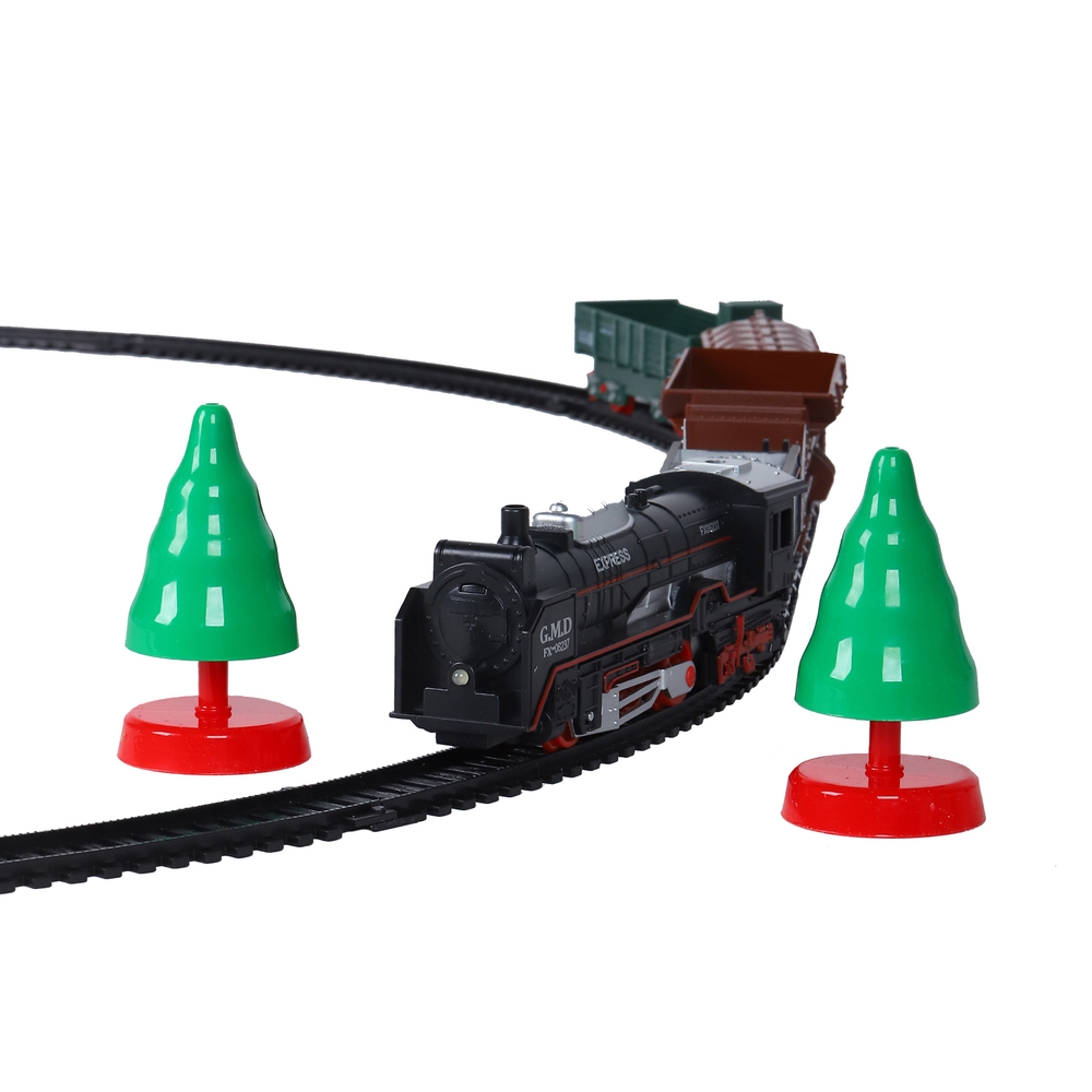 0404377/Железная дорога с поездом на батарейках в/к 38*5*22, 5см/54