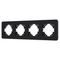 Рамка стеклянная FRM-OMALI-SFGS-4-BK Arlight 049717