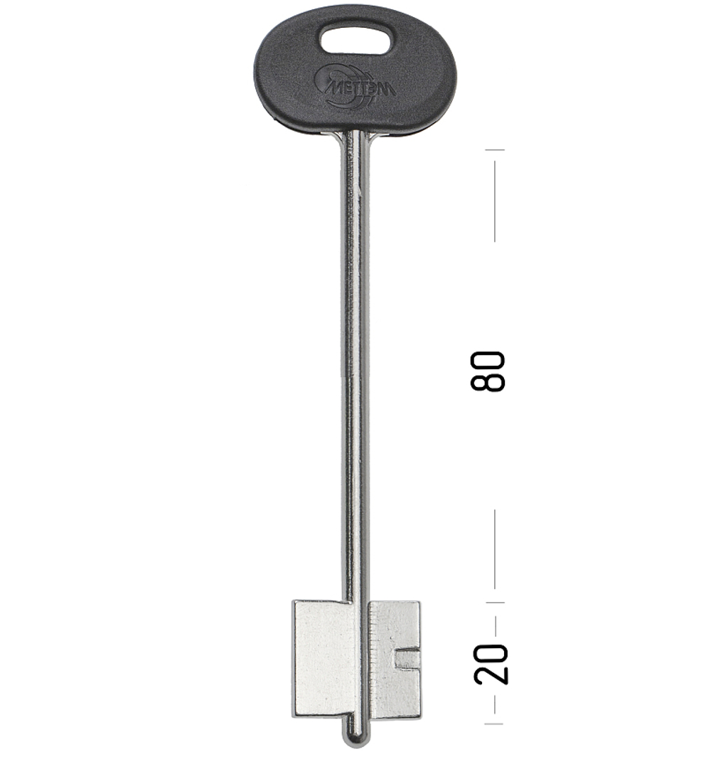Заготовка сувальдного ключа 14467 MET13DP