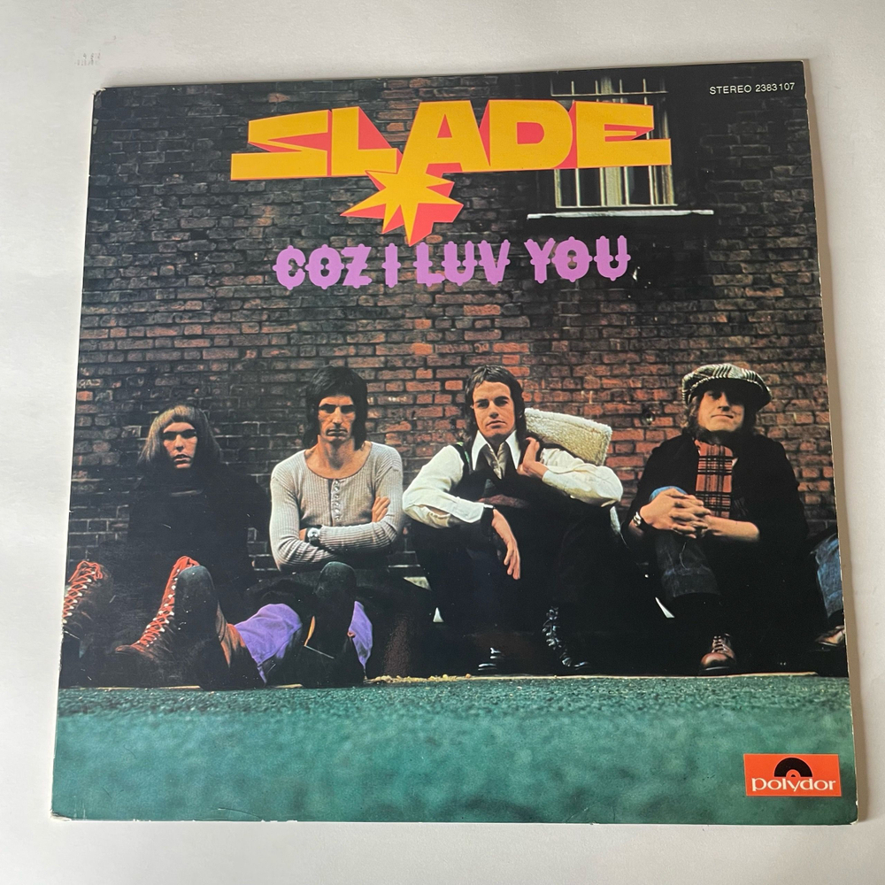 Винтажная виниловая пластинка LP Slade Coz I Luv You (Швеция 1972)