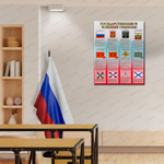 Стенд Государственные и военные символы 375