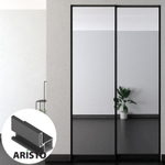 Дверь-купе ARISTO I, зеркало, профиль черный матовый