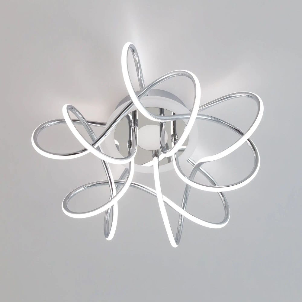 Citilux Джемини Смарт CL229A151E RGB Умная люстра Хром