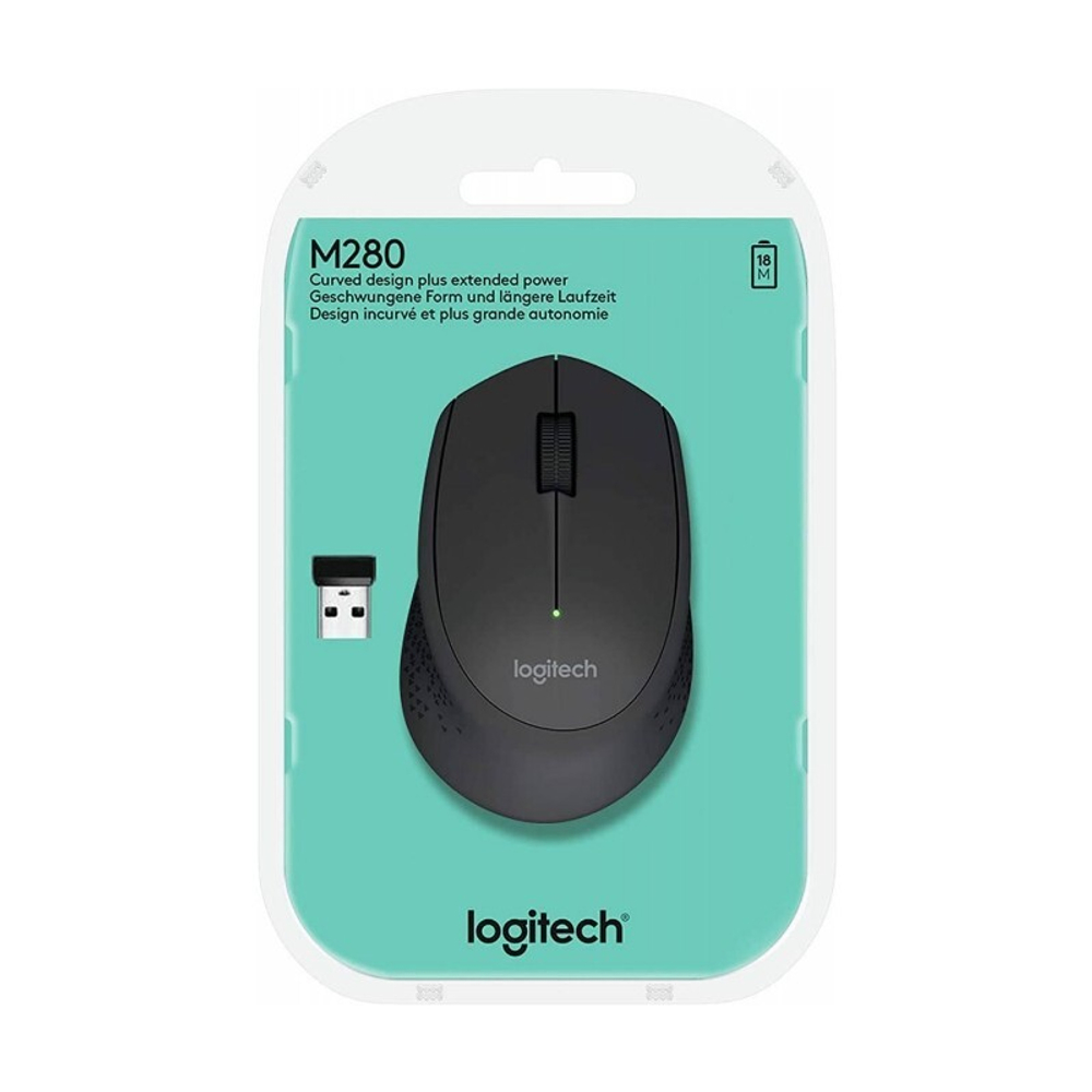 Мышь Logitech M280 Wireless 2.4 GHz,Black