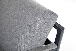 "Париж" угловой модульный диван, каркас из алюминия, цвет серый