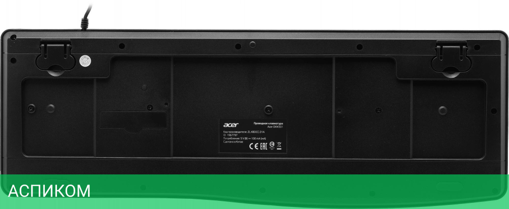 Клавиатура Acer OKW301 черный (ZL.KBDCC.01A)