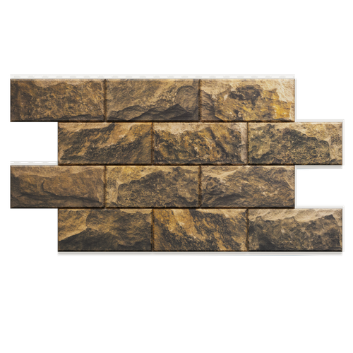 Термосайдинг Доломит Дагестанский камень 20 мм Тигровый глаз