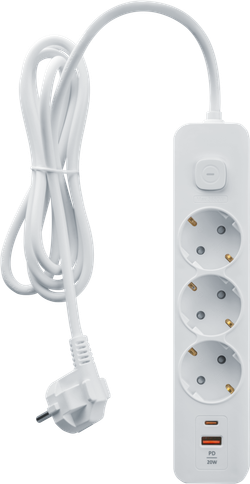 Удлинитель Navigator 95 688 NPE-USB06-03-300-ESC-3X1-PD20W