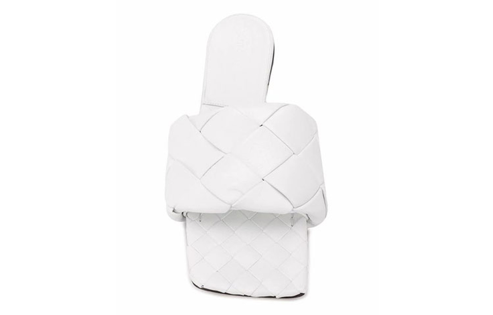 Bottega Veneta Lido Slide Slippers Women"s White