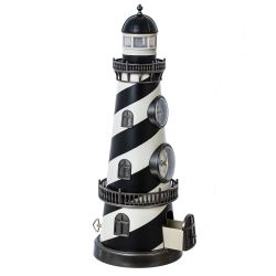 GAEM Часы настольные декоративные (музык., подсветка, 5xАА н/п), L13,5 W13,5 H38 см