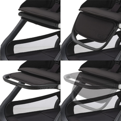 Прогулочная коляска Bugaboo Dragonfly base без капюшона Black/Midnight Black