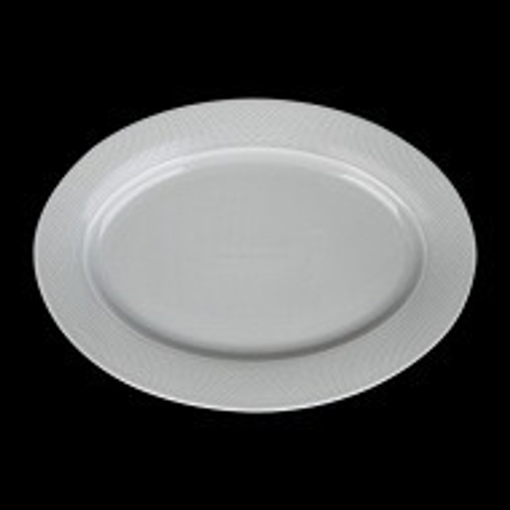 БЛЮДО овальное 14" 360х255мм, голубой "Corone Rosenthal"