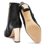 Кожаные ботильоны на каблуке CAITTE Guess - черный(FLDCAT LEA10)