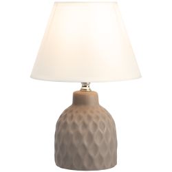 Настольная лампа Rivoli Muriel 7550-502 1 х Е14 40 Вт керамика бежевая с абажуром | Настольные лампы Rivoli