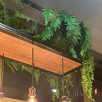 Озеленение искусственными растениями кафе "Food Trevel"