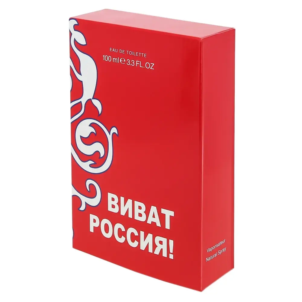 Туалетная вода для мужчин КПК "ВИВАТ РОССИЯ" (красная) 100мл Россия