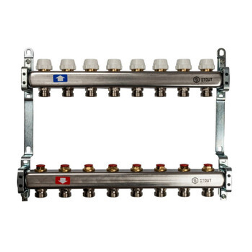 Коллекторная группа Stout на 8 выходов без расходомеров SMS 0922 000008