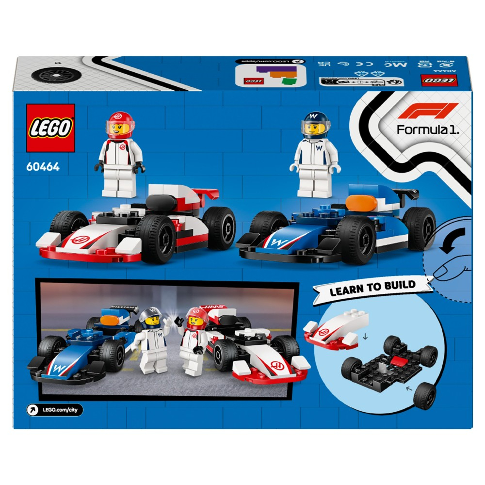LEGO City - F1 Болиды Williams Racing и Haas F1 60464