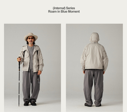 Брюки Nothomme Blue Multi-Pocket Outdoor Sports Casual Wide-Leg Cargo Pants