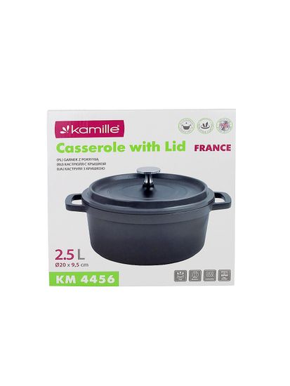 Кастрюля 2,5 л. Kamille KM 4456 серия FRANCE из литого алюминия с антипригарным покрытием